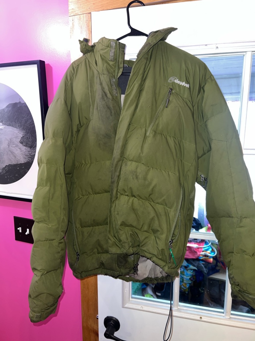 Cloudveil Men's Olive Green Insulated Puffer Jacket